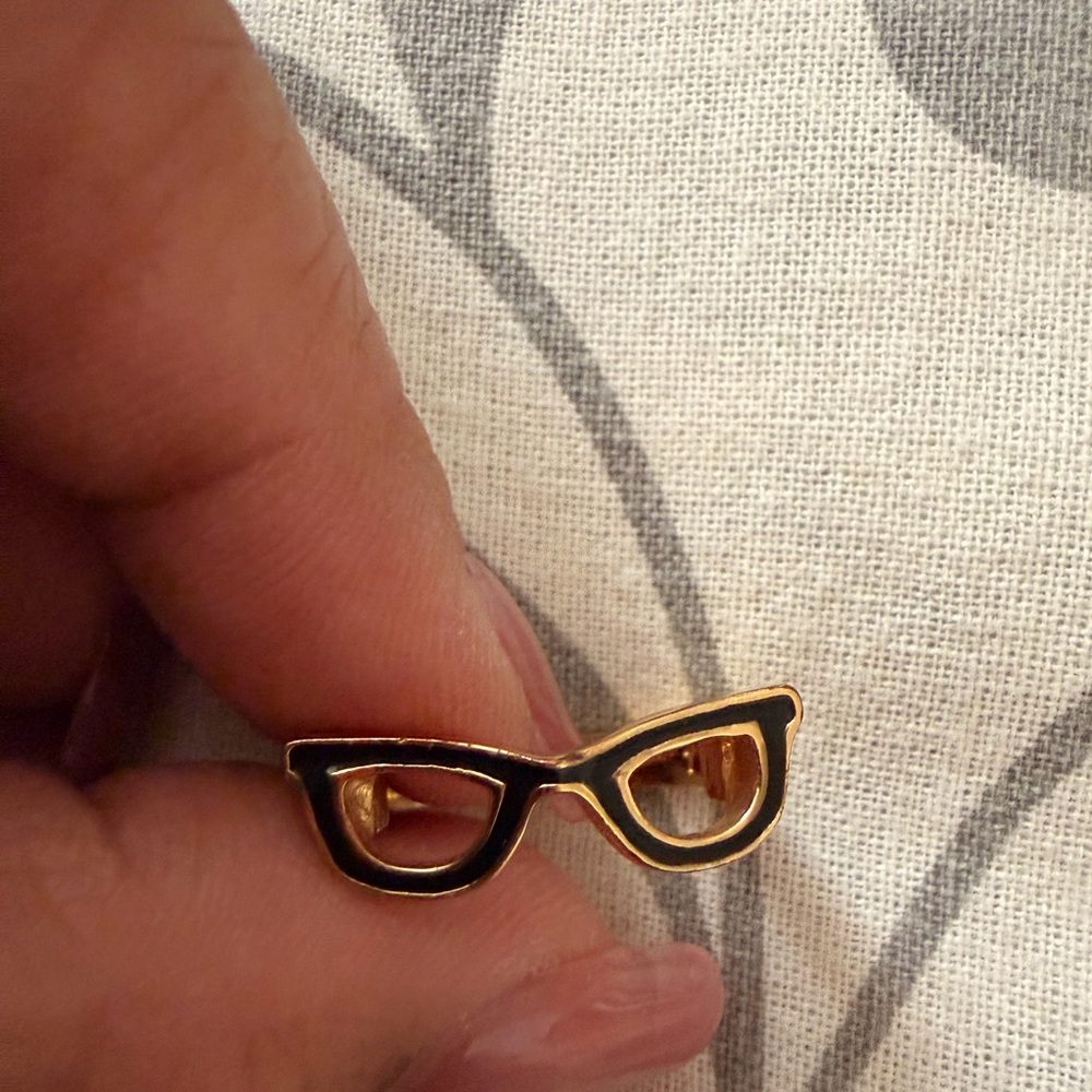 kate spade Gold Tone eyeglass design Ring
